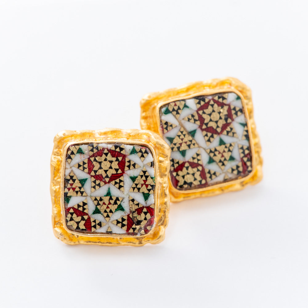 Ava | Square Stud