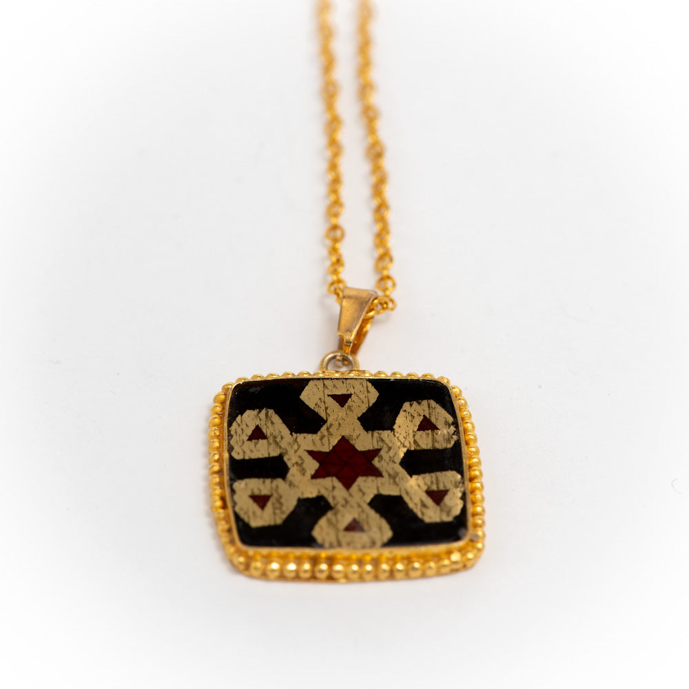 Golshifteh | Square Gold plated Sterling Silver