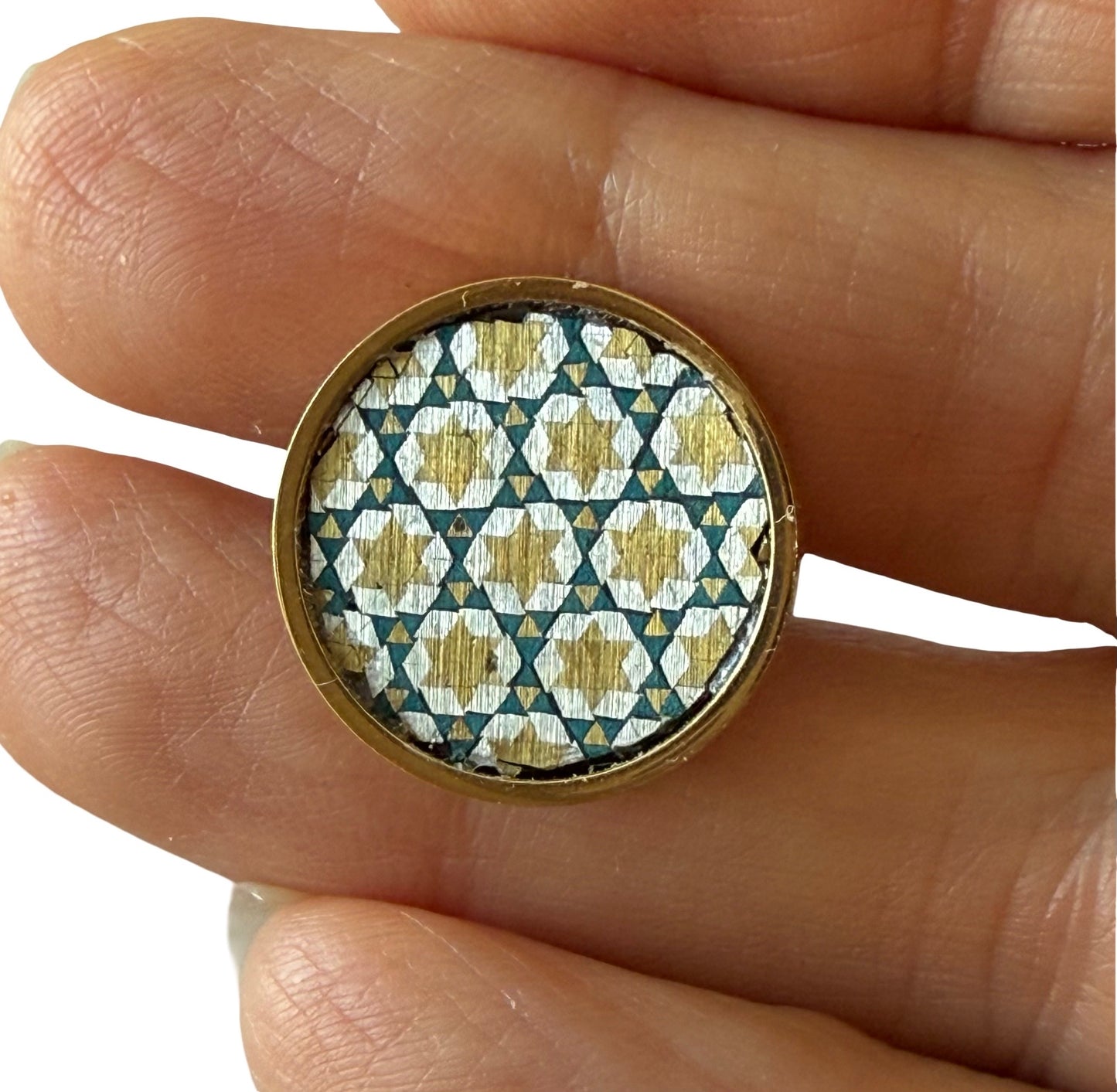 Cufflink - Gold plated Titanium Steel