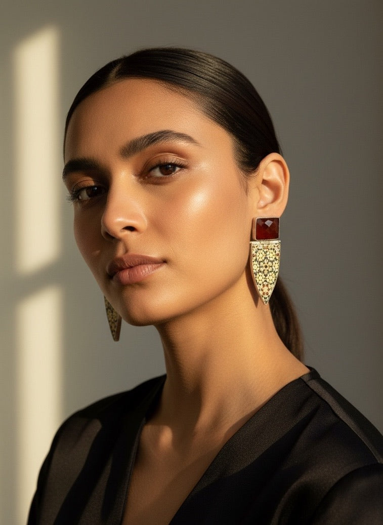 Sterling silver Dena Earrings