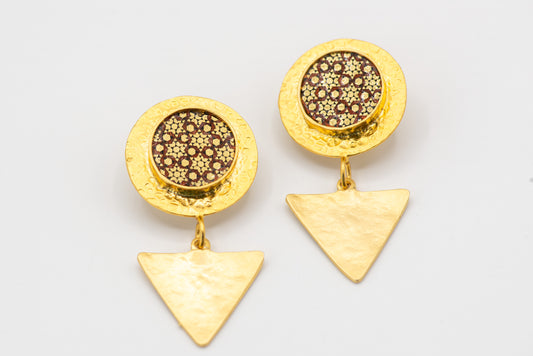 Sasanid | Dangle Triangle Earring