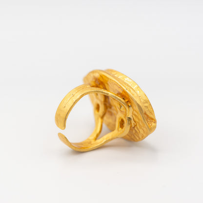 Shabdar | Orange | Oval Ring