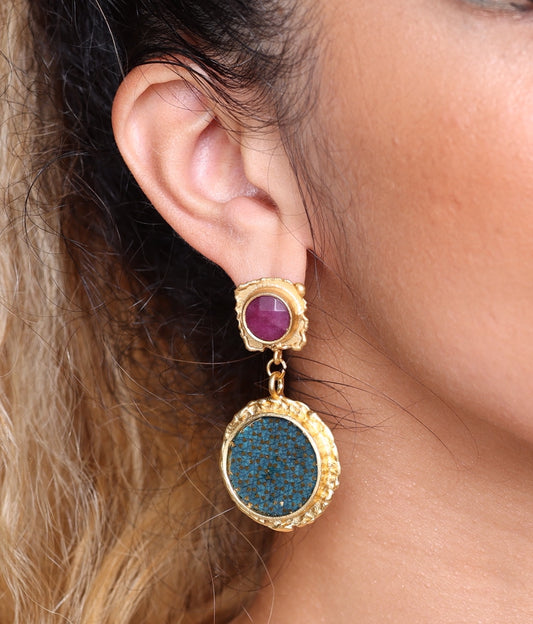 Sabz | Dangle Round Earring