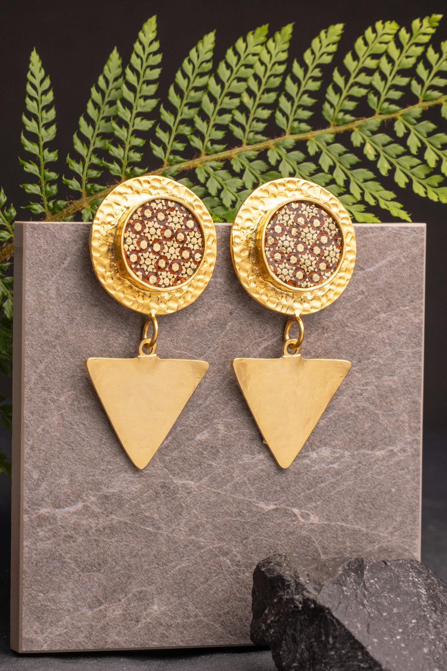 Sasanid | Dangle Triangle Earring