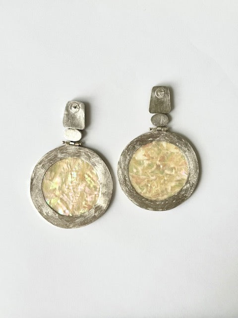 Sterling silver Isfahan Round Earrings