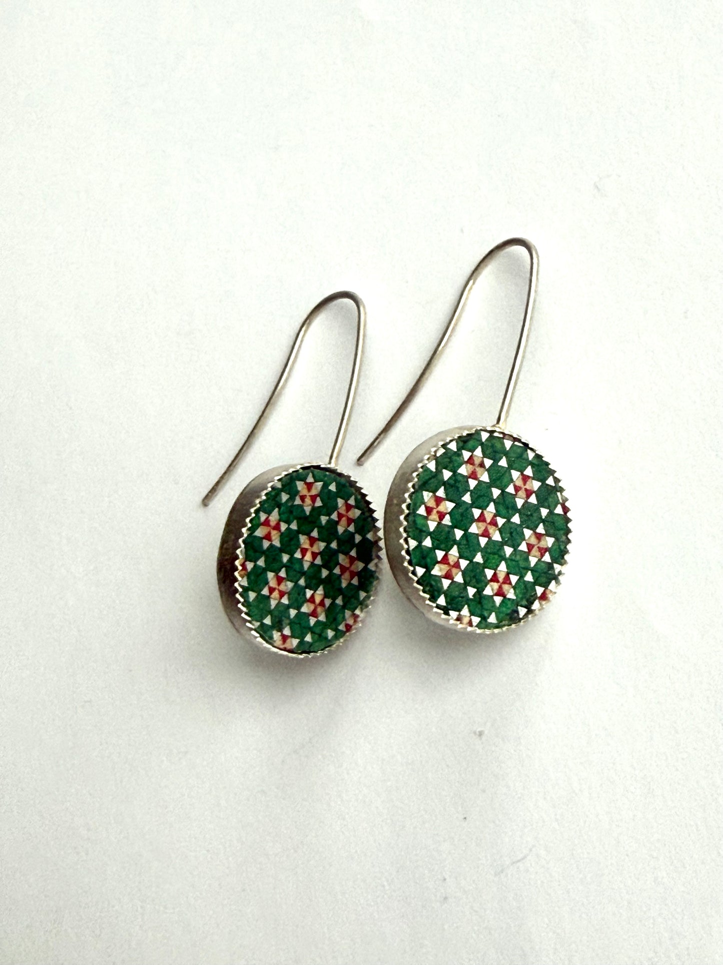 Tuka round Sterling silver Earrings