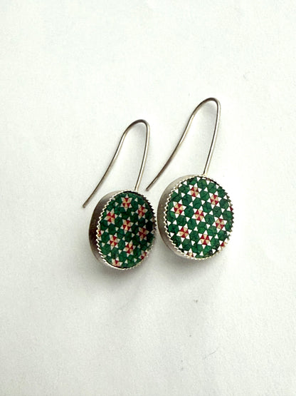 Tuka round Sterling silver Earrings