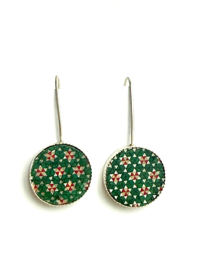 Tuka round Sterling silver Earrings