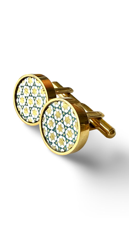Cufflink - Gold plated Titanium Steel