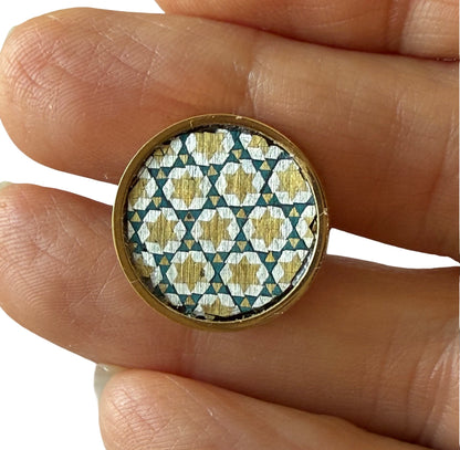 Cufflink - Gold plated Titanium Steel