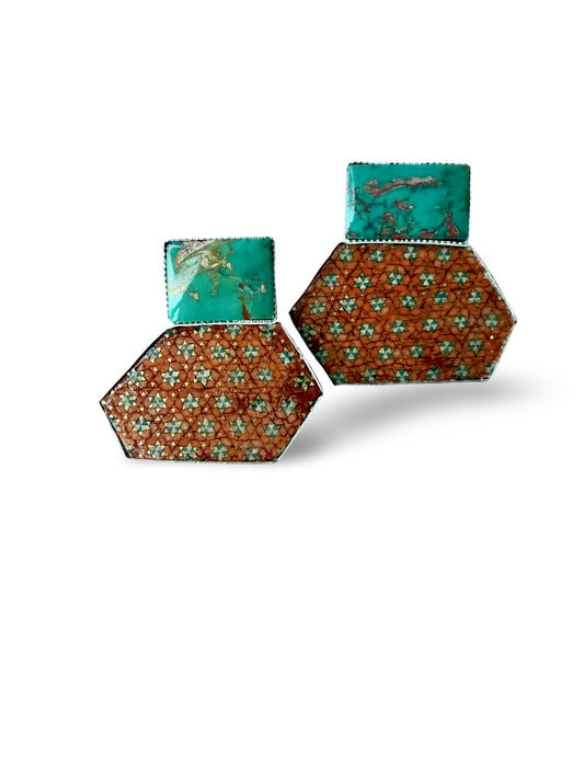 Neyshabur Turquoise Sterling silver Earrings