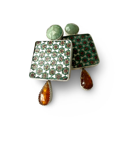 Mina Sterling silver Earrings