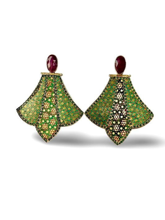 Qajar Sterling silver Earrings
