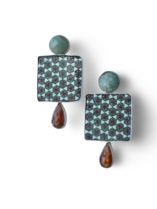 Mina Sterling silver Earrings